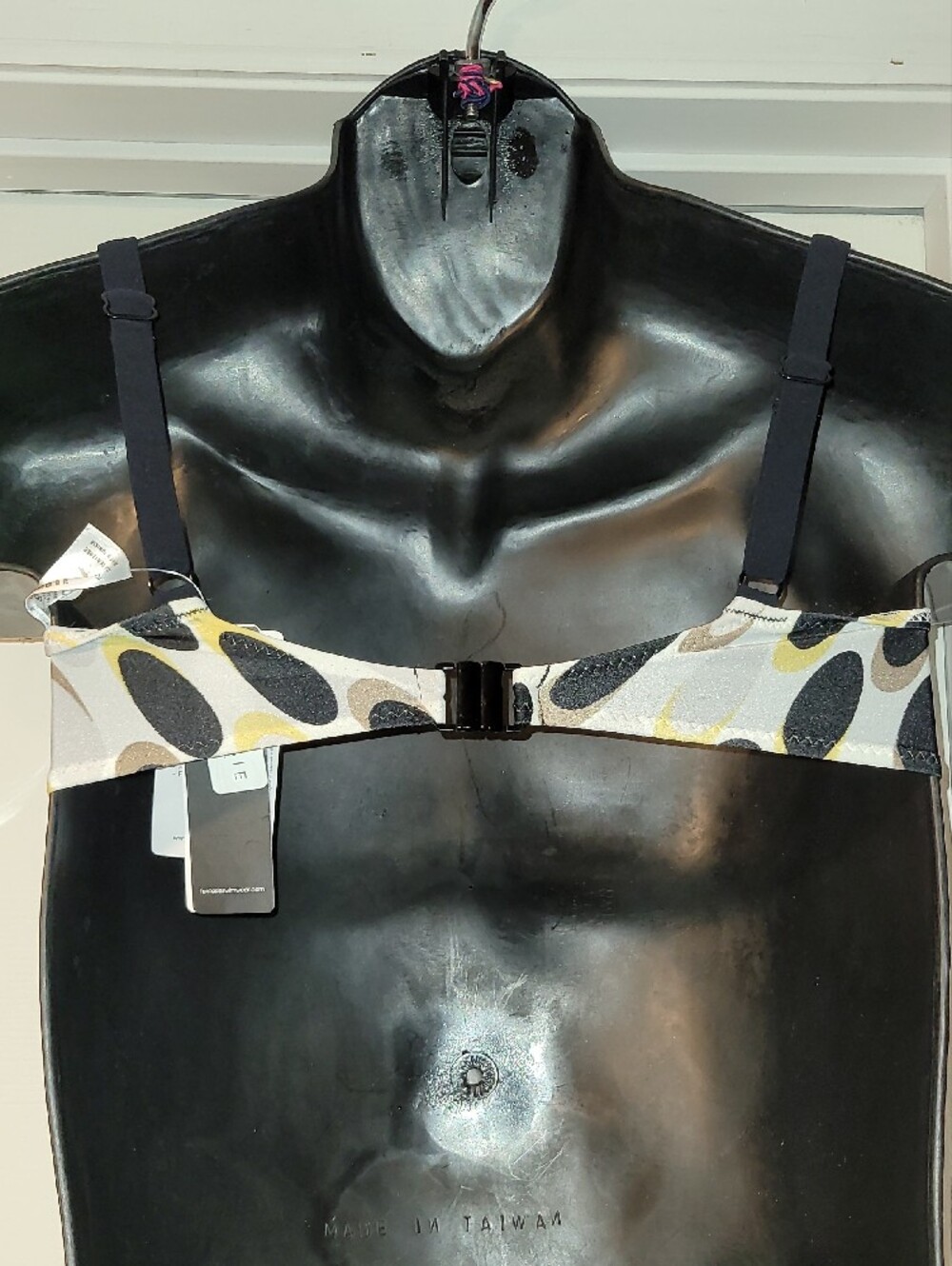 Fantasie White Bikini Set with Black and Mustard Oval Print - Picture 4 of 7